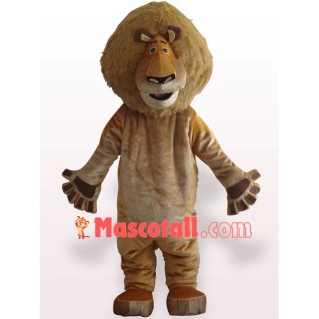 Alex Lion Plush Adult Mascot Costume