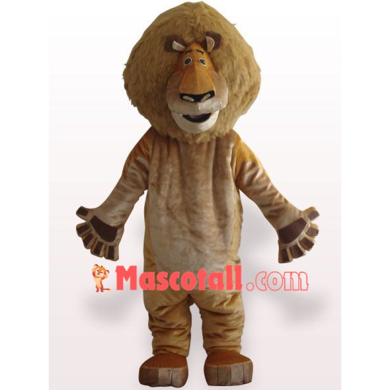 Alex Lion Plush Adult Mascot Costume