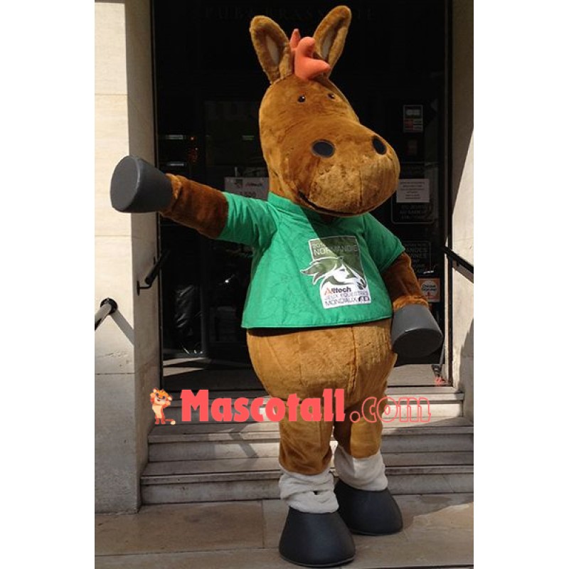 Cute Horse Mascot Costume 