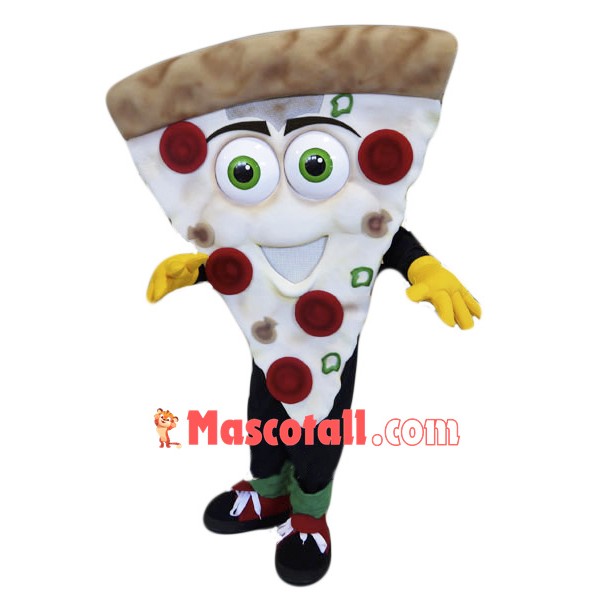 Smiling Pizza Mascot Costume