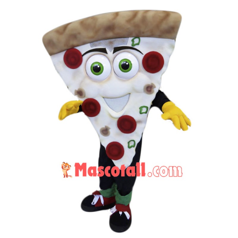 Smiling Pizza Mascot Costume