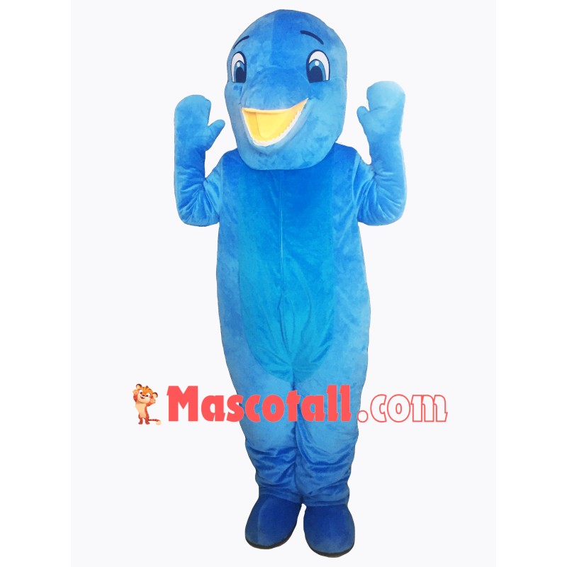Happy Blue Dolphin Mascot Costumes
