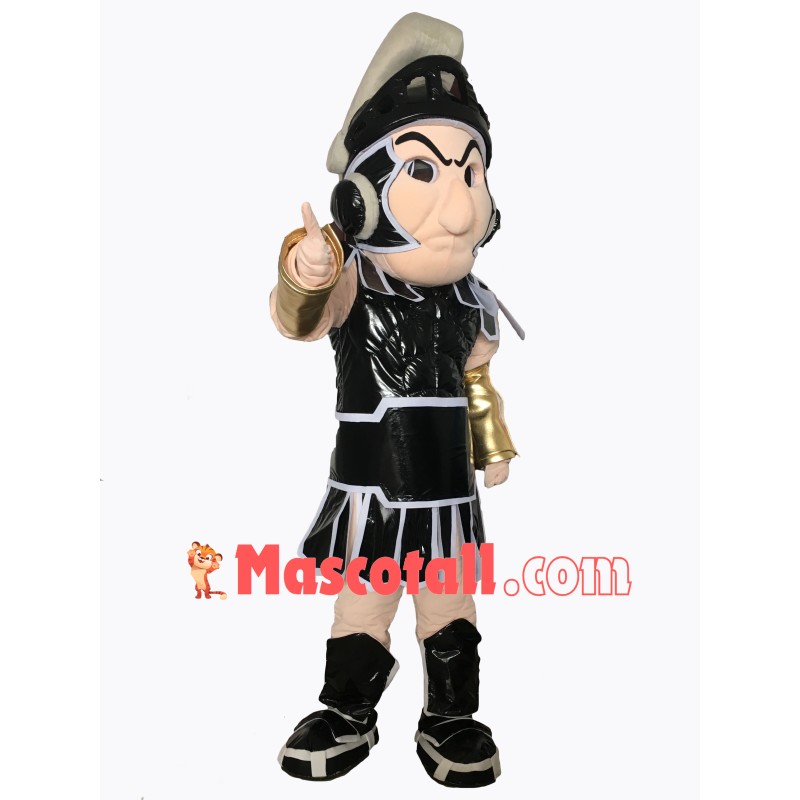 Black Spartan Trojan Knight Sparty Mascot Costume