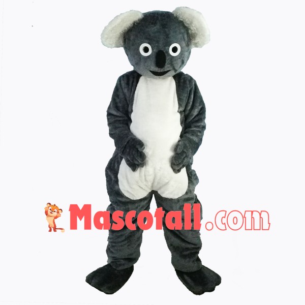 Cute Gray Koala Mascot Costume