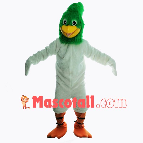 Green Roadrunner Mascot Costume 