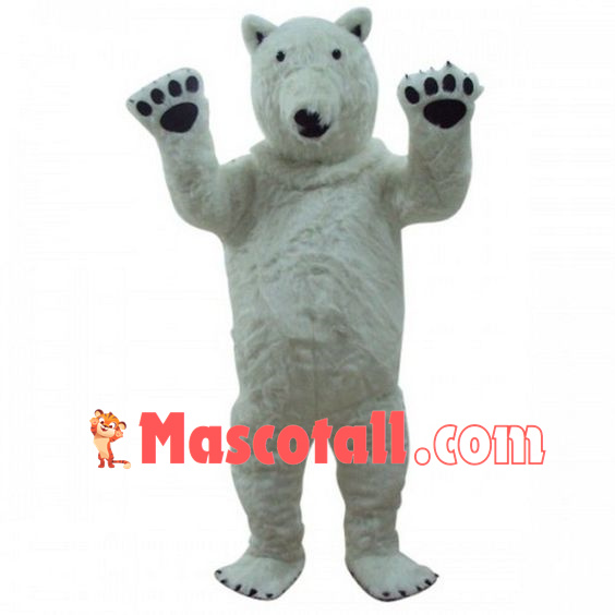 White Polar Bear Mascot Costume