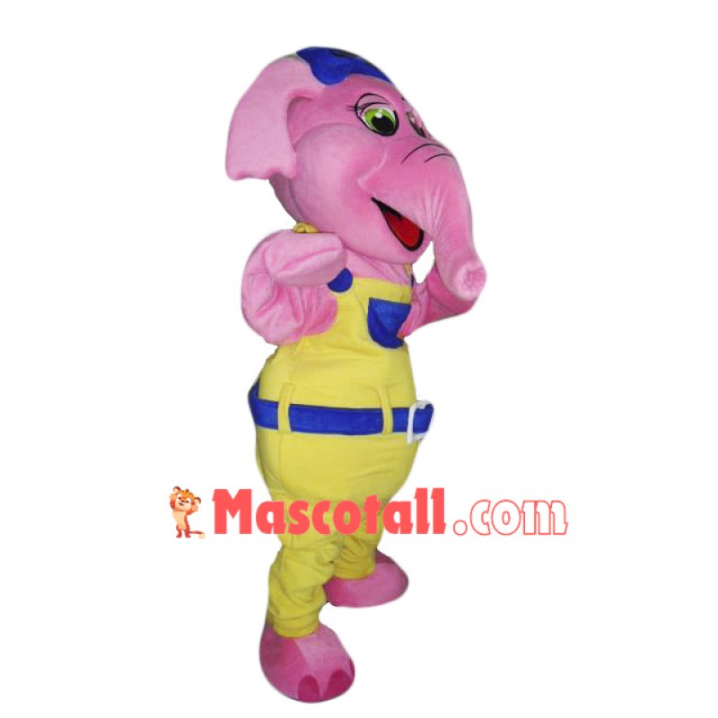 Pink Elephant Mascot Costume Adult Costume