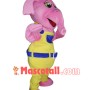 Pink Elephant Mascot Costume Adult Costume