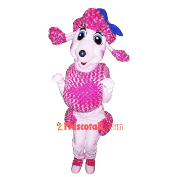 Pink French Poodle Mascot Costume Adult Costume