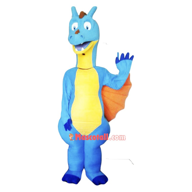 Blue Dragon Mascot Costume Adult Costume