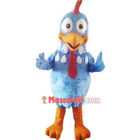 Blue Chicken Mascot Costume Adult Character Costume