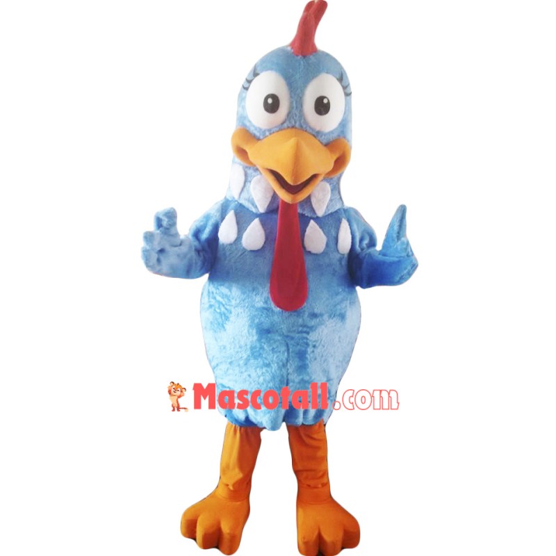 Blue Chicken Mascot Costume Adult Character Costume