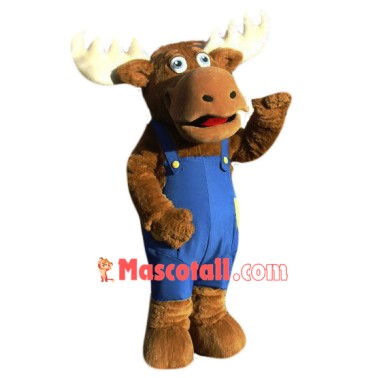 Cute Moose Mascot Costume