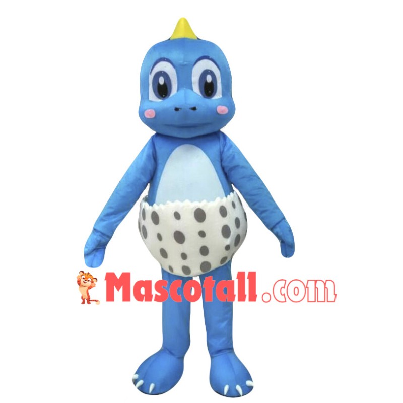Blue Dinosaur Mascot Costume