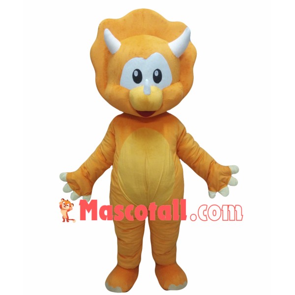 Orange Dinosaur Mascot Costume
