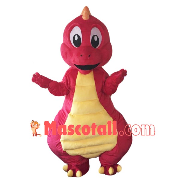 Red Dinosaur Mascot Costume