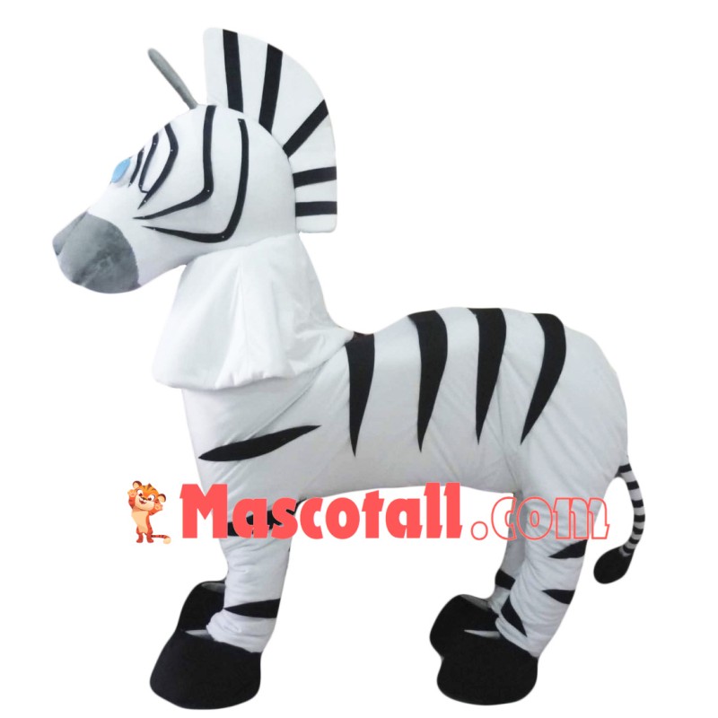 2 Person Adult Zebra Mascot Costumes