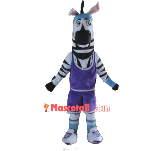 Adult Zebra Mascot Costume