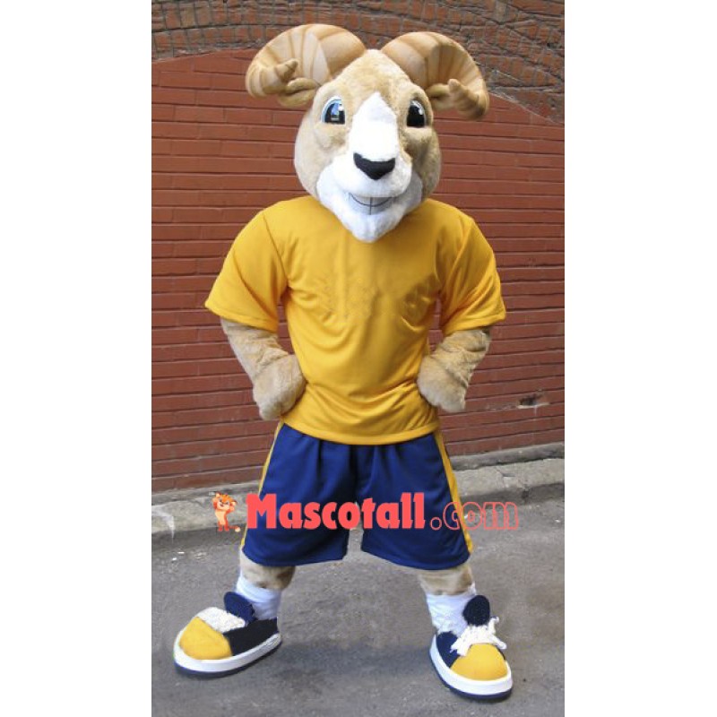 Cute Sport Ram Mascot Costume