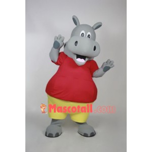 Cute Animal Hippo Mascot Costume
