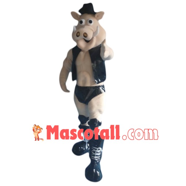 Power Muscle Boar Mascot Costume