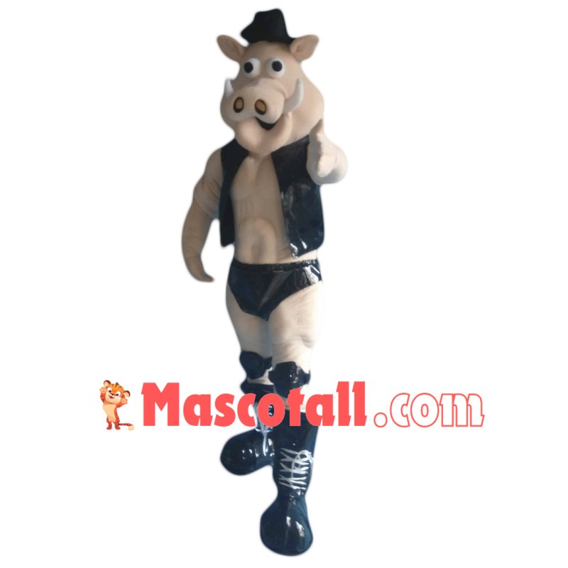 Power Muscle Boar Mascot Costume