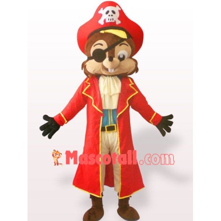 Pirate Squirrel Mascot Costume