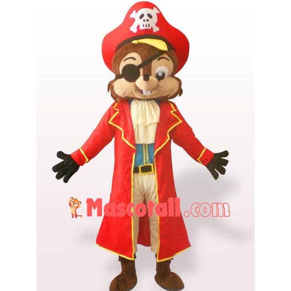 Pirate Squirrel Mascot Costume