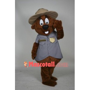 Police Beaver Mascot Costume