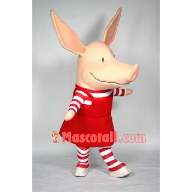 Olivia Pig Mascot Costume