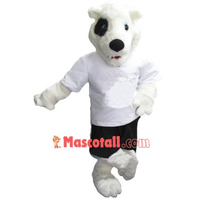 Cute White Bear Mascot Costume