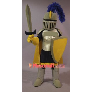 Yellow & Golden Knight Mascot Costume