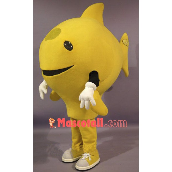 Yellow Fish Mascot Costume