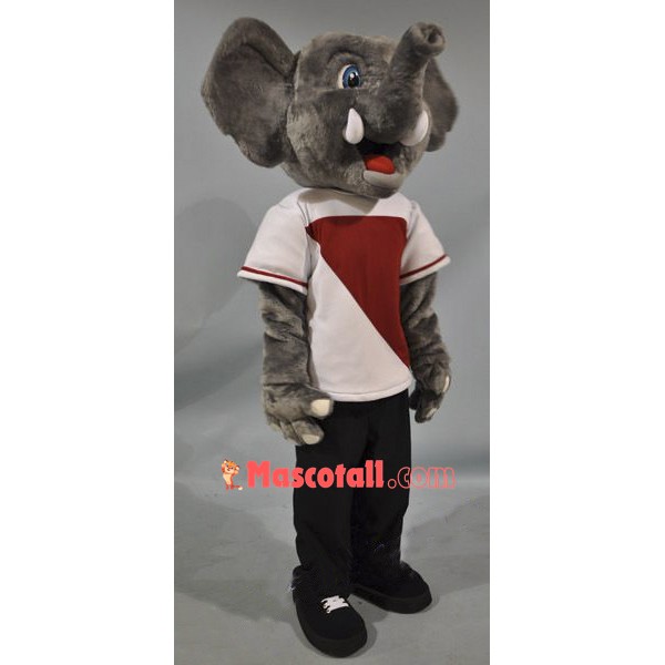 Happy Elephant Mascot Costume