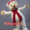Christmas Polar Bear Mascot Costume