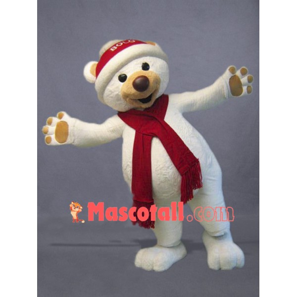 Christmas Polar Bear Mascot Costume