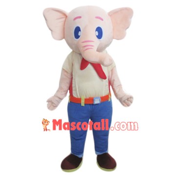  Beige Elephant Mascot Costume