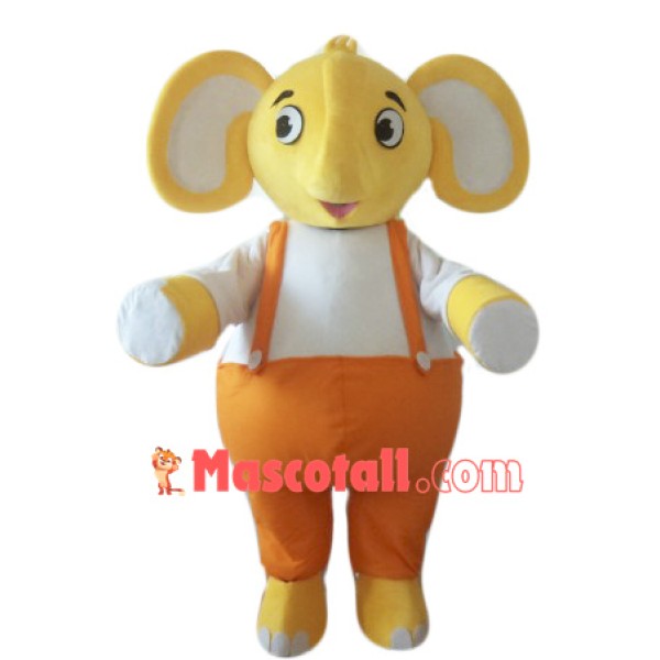 Golden Adult Elephant Mascot Costume