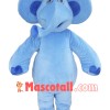 Blue Elephant Mascot Costume For Adults