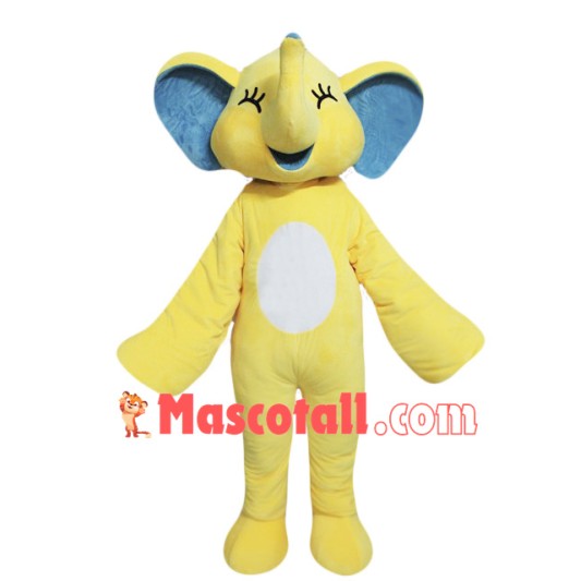 Yellow Elephant Mascot Costume