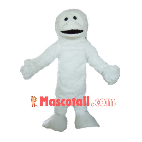 Adult White Yeti Mascot Costume