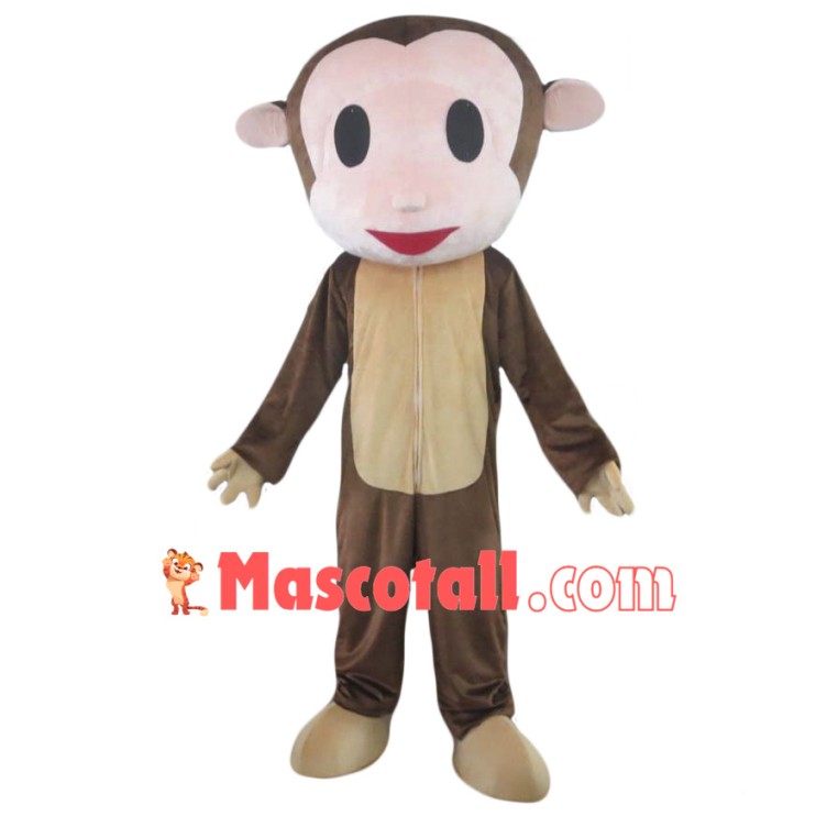 Big Head Monkey Mascot Costume