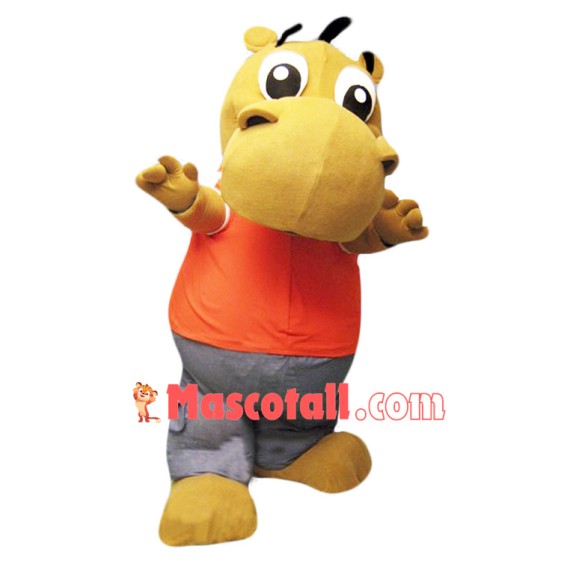 Little Cute Hippo Mascot Costume