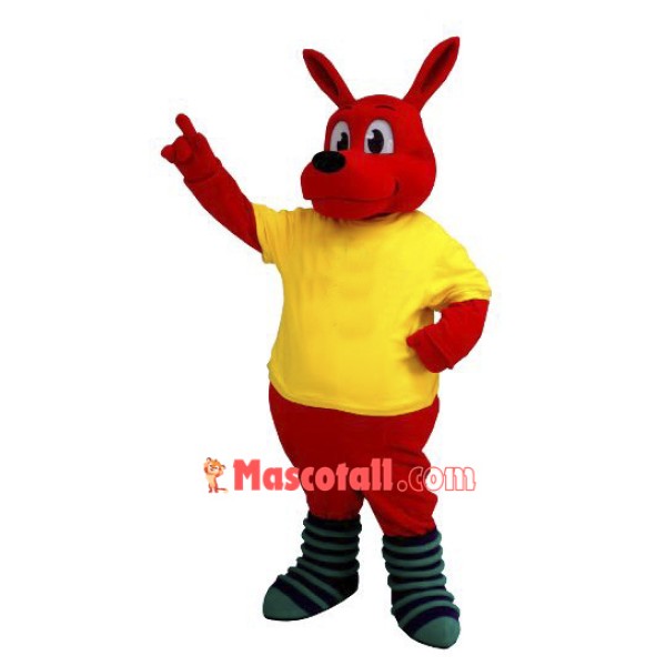 Cute Red Kangaroo Mascot Costume