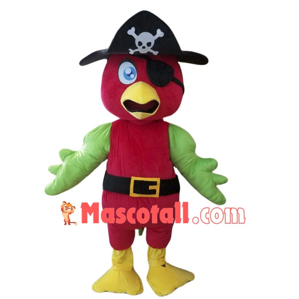 Pirate Parrot Mascot Costume