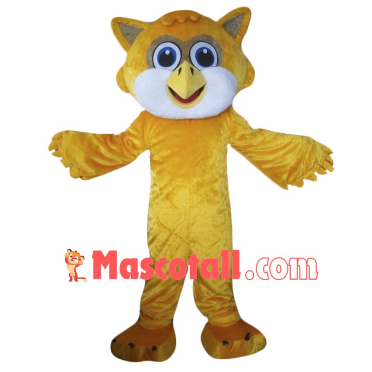 Yellow Owl Mascot Costume