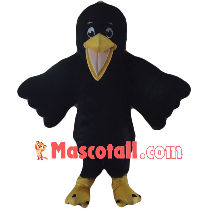 Black Bird Mascot Costume 