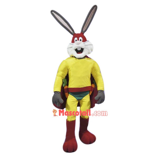 Superhero Rabbit Mascot Costume