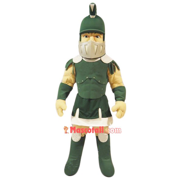 Green Spartan Titan Trojan Mascot Costume