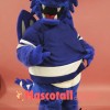 Blue Happy Dragon Mascot Costume